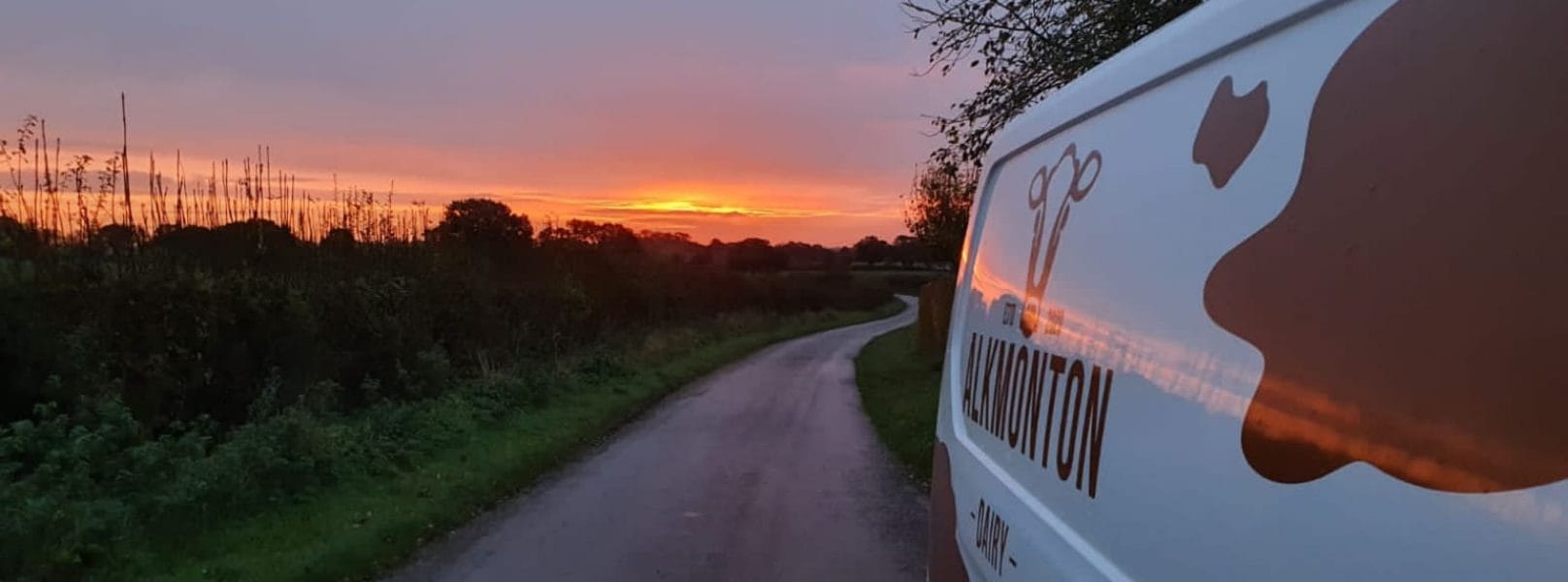 Alkmonton Electric Van In Sunset